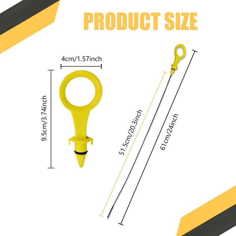 Tecledsn Engine Oil Dipstick, Car Engine Oil Dipstick Replacement OEM#06H-115-611E Fit for Audi 2.0 Engine A3 A4 A5 A6 Q3 Q5 TT - Image 2